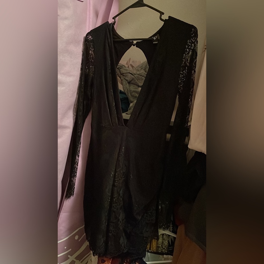 Black cocktail dress